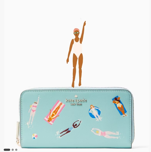 kate spade Pool Float Large Continental Wallet - Picture 1 of 12
